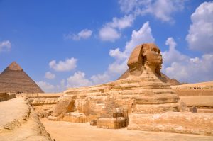 Sphinx and the pyramids of Giza
