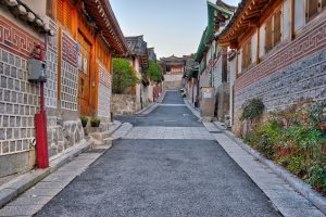 Bukchon Hanok Village in Seoul, South Korea