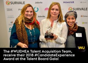 Staff celebrating the Candidate Experience Award