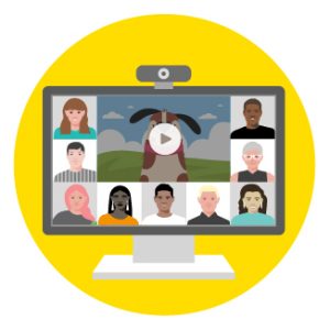 Icon of Netflix Party app on a computer to represent how to stay connected to family and friends