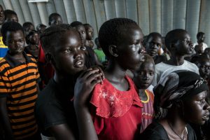Refugees United in a IDP camp, Juba, South Sudan. june 22 2014