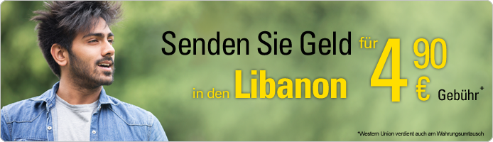 Online Geld Nach Libanon Uberweisen Western Union