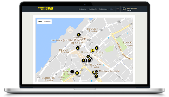 Find the nearest Western Union agent location in Serbia