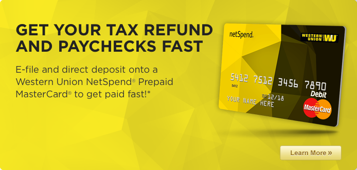 Get your tax refund and paychecks fast!