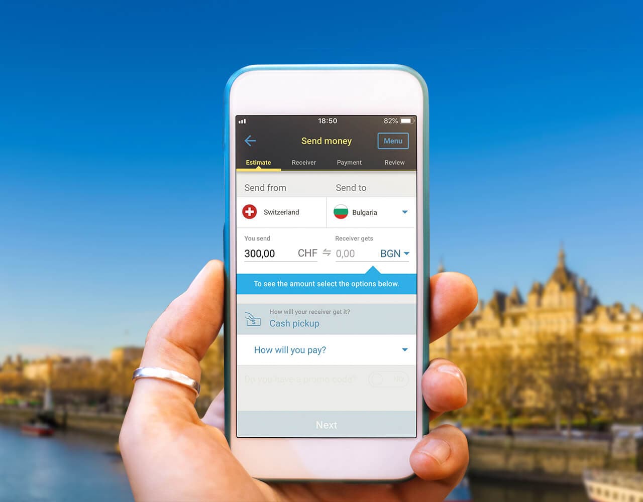 Reliable money transfers to Europe Western Union CH