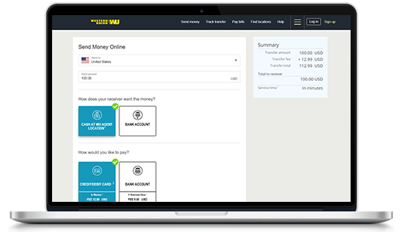 Western Union Transfer Fees Chart