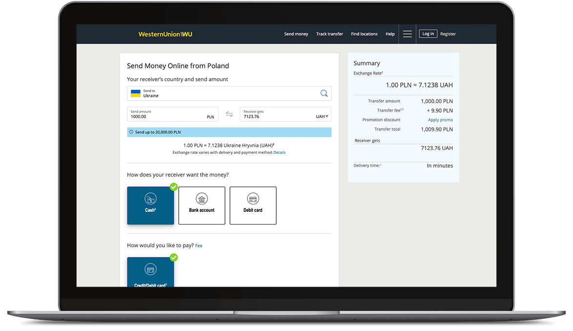 Send Money To Ukraine From Poland Western Union PL