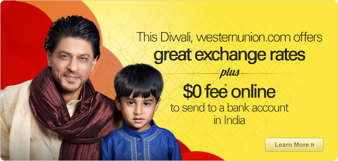 Happy Diwali - send money to friends and family with Western Union