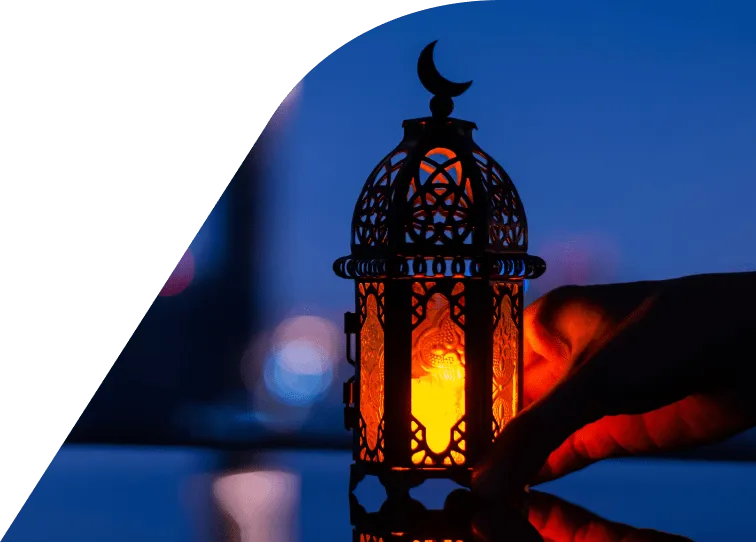 Ramadan lantern image during the night
