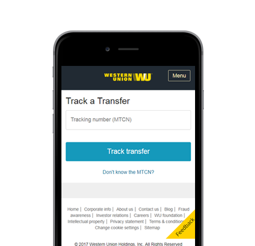 Track your transfer anytime