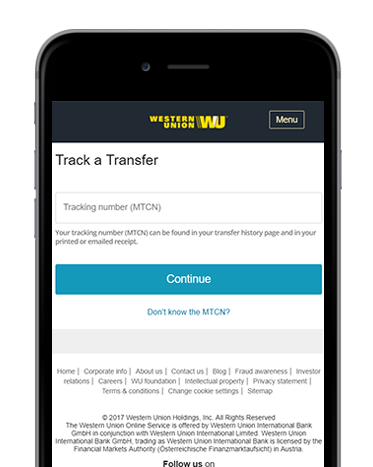 Track your transfer
